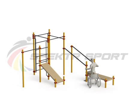 Купить Спортивный комплекс для инвалидов-колясочников WRK-D20_76mm в Можге 